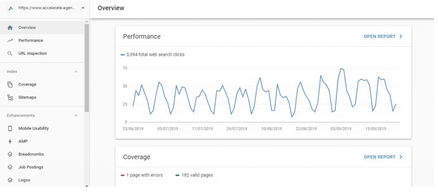 راهنمای google search console